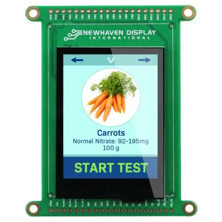 Produktfoto 1 von NEWHAVEN DISPLAY INTERNATIONAL TFT-LCD-Anzeige 2.4 Zoll SPI Touchscreen, 36.72 mm LED