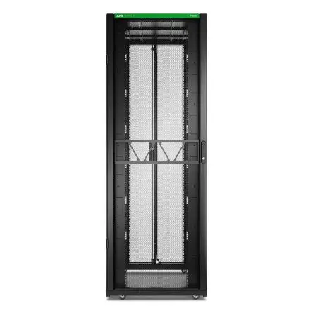 Produktfoto 1 von APC Serie NetShelter SX Gehäuse, 45 U, Stahl, Ges H. 2124 mm, Schwarz 1200 mm, 161.32 kg, 4-beinig 750 mm