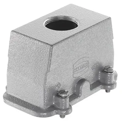 Produktfoto 1 von HARTING Han HP Haube Schraubbefestigung, Kabel 16B Haube, IP66, IP68, IP69, IPx9K