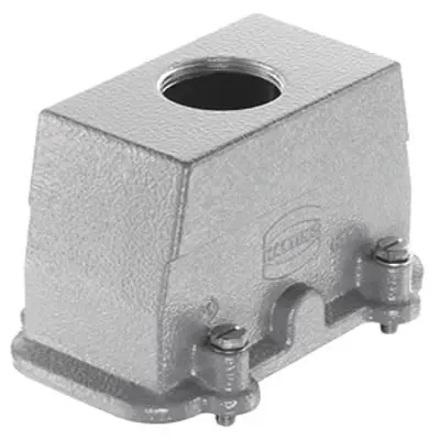 Produktfoto 1 von HARTING Han HP Haube Schraubbefestigung, Kabel 16B Haube, IP66, IP68, IP69, IPx9K