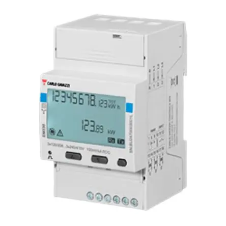 Produktfoto 1 von Carlo Gavazzi EM53 Energiemessgerät LCD / 2-phasig 1 Ausg. 4 Eing.
