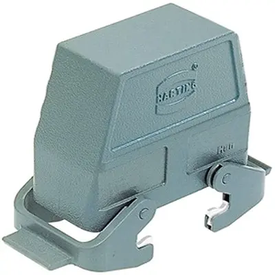 Produktfoto 1 von HARTING Han B Haube Doppelter Hebel 2, Kabel 10B Haube, IP65, IP66, IP40