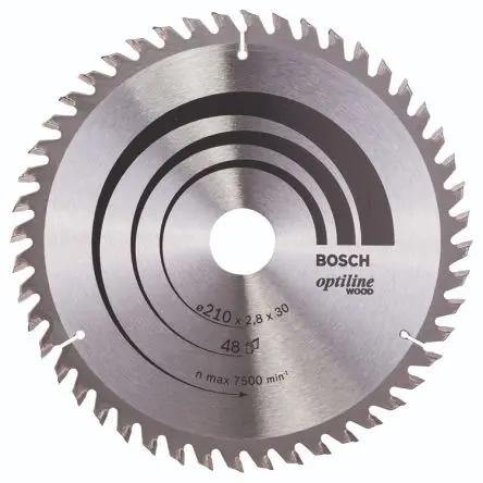 Produktfoto 1 von Bosch 48 Hartmetall Holz Kreissägeblatt, Ø 210 mm 1