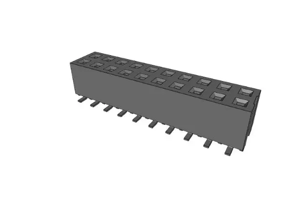 Produktfoto 1 von Molex 79109 Buchsentülle Vertikal, 20-polig / 2-reihig, Raster 2 mm SMD, Platine-Platine, Ummantelt