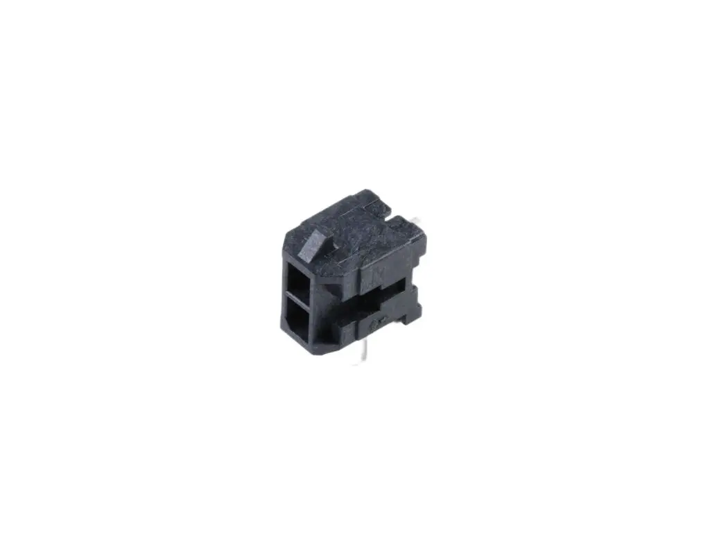 Molex 43045 Stiftsockel gewinkelt, 2-polig / 2-reihig, Raster 3 mm Raster Durchsteckmontage,