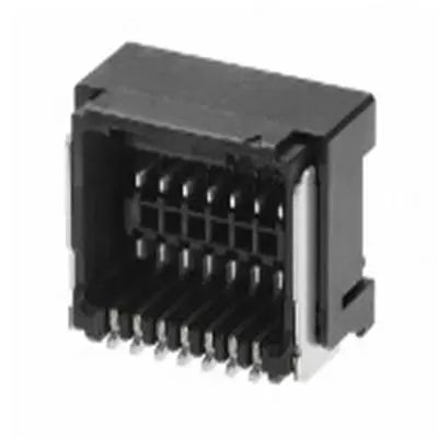 Produktfoto 1 von Molex 505448 Stiftsockel gewinkelt, 14-polig / 2-reihig, Raster 1.25 mm Raster SMD, Ummantelt
