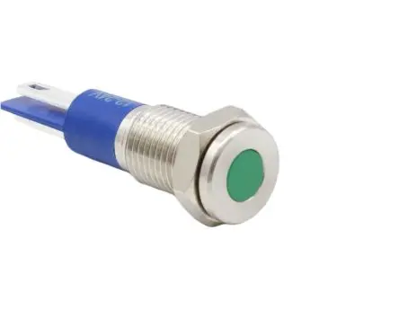 Bulgin DX Series Anzeige Blau LED Anzeige Einbaumontage, Lötöse 12V 8 mm, IP67