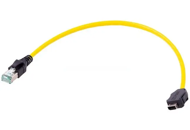 Produktfoto 1 von HARTING IX Industrial Cat6a Kabel assembliert, 10 m, Gelb, A IX Industrie Stecker, B RJ45 Stecker Abgeschirmt, Raucharm,