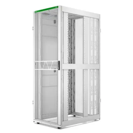 Produktfoto 1 von APC Serie NetShelter SX Gehäuse, 48 U, Stahl, Ges H. 2258 mm, Weiß 1200 mm, 196.28 kg, 4-beinig 800 mm