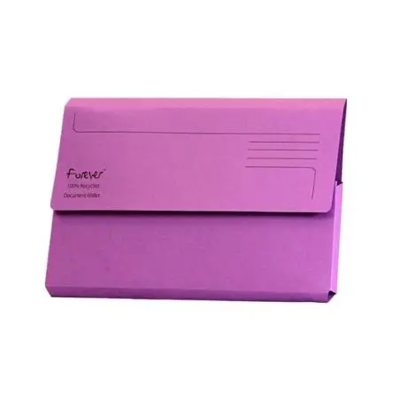 Produktfoto 1 von Exacompta Präsentationsmappe 100 % recycelter Karton Violett 1-Tafeln H. 239 mm B. 348mm
