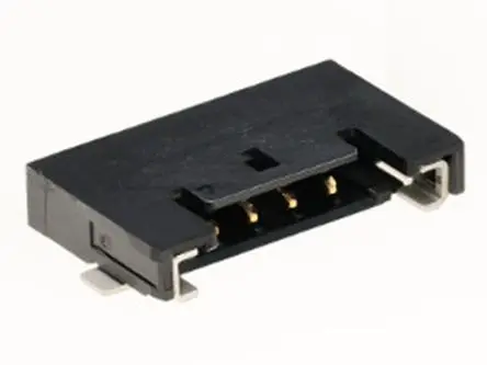 Produktfoto 1 von Molex 503763 Leiterplattenleiste gewinkelt, 3-polig / 1-reihig, Raster 1 mm Raster Oberfläche, Belegung, Kabel-Platine,