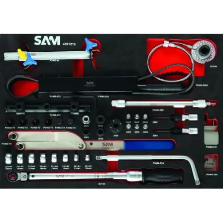 Produktfoto 1 von SAM Universal-Werkzeug ABS, Schaum L 410 mm