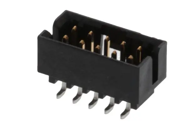 Produktfoto 1 von Molex 87832 Leiterplattenleiste Vertikal, 10-polig / 2-reihig, Raster 2 mm SMD, Kabel-Platine, Ummantelt