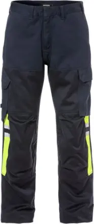 Produktfoto 1 von Fristads FLAMESTAT Hose Flammwidrig 10 % Polyamid, 40 % Wolle, 5 % Polyamid, 60 % Viskose, Wolle Neongelb C44-D120 x 5cm