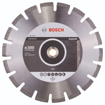 Produktfoto 1 von Bosch 2608 Diamant Ø 300 mm / Stärke 2.8 mm 1 pro Paket