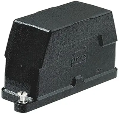Produktfoto 1 von HARTING Han HPR Haube Schraubbefestigung, Schraubanschlussklemme 10B Haube, IP65, IP68, IP69, IPx9K
