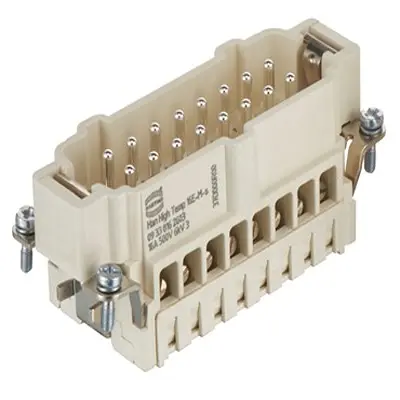 Produktfoto 1 von HARTING Han E High Temp Stifteinsatz Stecker, 16-polig 16 A, Einfügen