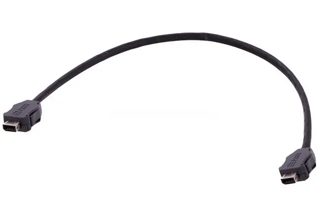 Produktfoto 1 von HARTING IX Industrial Cat6a Kabel assembliert, 3 m, Schwarz, A IX Industrie Stecker, B Ix Industriell Stecker
