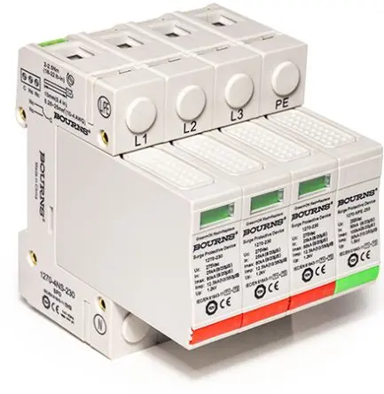 Produktfoto 1 von Bourns, Überlastschutzgerät, 1.2 kV 80 kA DIN-Hutschiene 1270