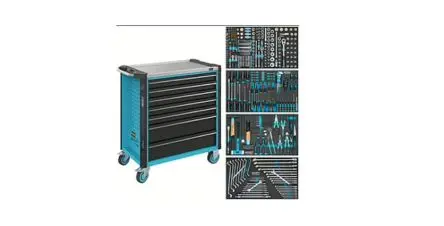 Produktfoto 1 von HAZET Stahl Werkzeugwagen, Typ Werkzeugwagen 7 Schubladen mit Rädern, 1020 mm x 518mm x 959 mm