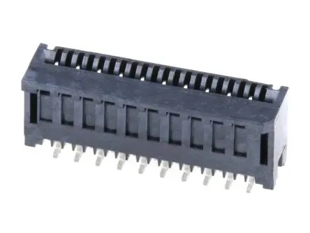 Produktfoto 1 von Molex 78119, Oberfläche Vertikal FPC-Steckverbinder, 20-polig Buchse / 1-reihig, Raster 0.50 mm, SMD