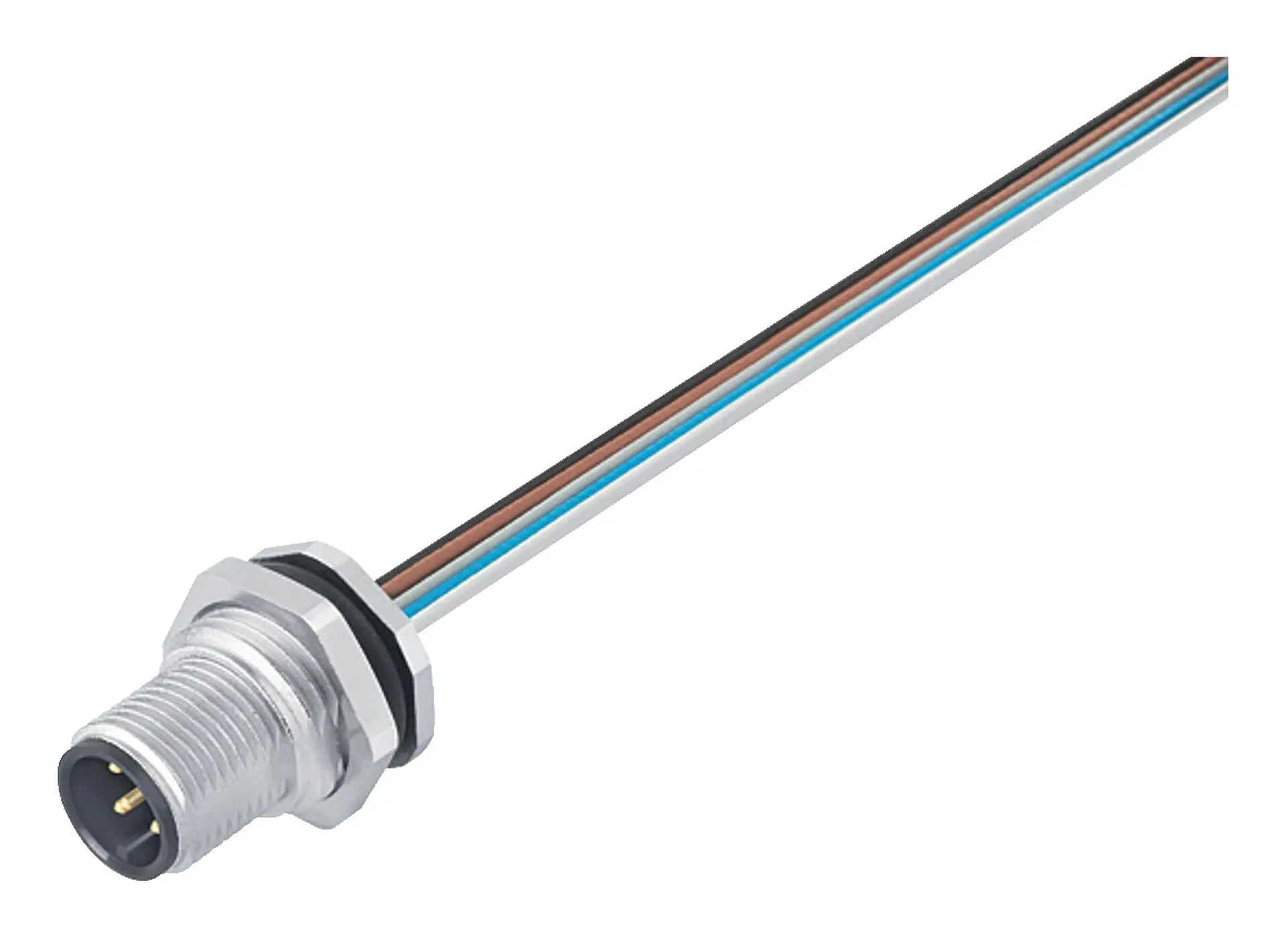binder 763 Anschluss Stecker 8-polig Stecker 2A Frontplattenmontage IP68