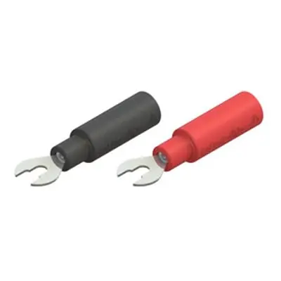 Produktfoto 1 von CALTEST 3900B Schwarz Isoliert Gabelkabelschuh B. 2mm Polyvinylchlorid