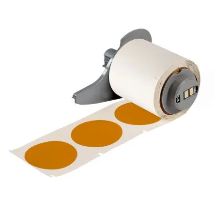 Produktfoto 1 von Brady Etikett B. 35 mm für BMP71, M710 1 Roll auf Weiß Orange Vinyl