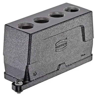 Produktfoto 1 von HARTING Han HPR Haube Schraubbefestigung, Kabel 24B Haube für obere Kabeleinführung, IP65, IP68, IP69, IPx9K
