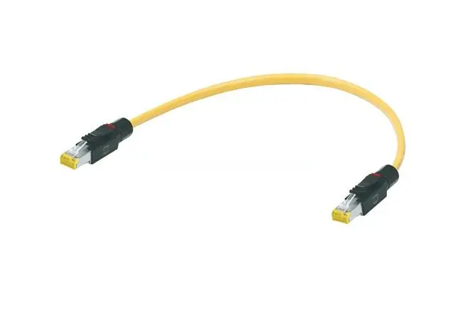 Produktfoto 1 von HARTING RJ Industrial Cat6a Kabel assembliert, 4 m, Gelb, A RJ45 Stecker, B RJ45 Stecker Abgeschirmt, Polyvinylchlorid
