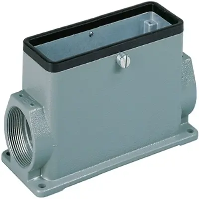 Produktfoto 1 von HARTING Han B Oberflächenmontiertes Gehäuse Hebel 1, Oberfläche 16B Oberflächenmontiertes Gehäuse, IP65