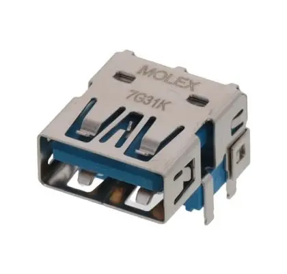 Produktfoto 1 von Molex, gewinkelt 48391 Anschluss Buchse USB 1, Lot USB