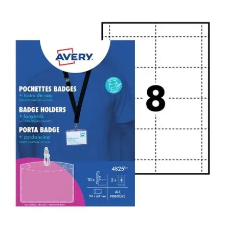 Produktfoto 1 von Avery Trageschlaufe Klar Polyvinylchlorid 10 pro Paket L. 90 mm B. 60mm