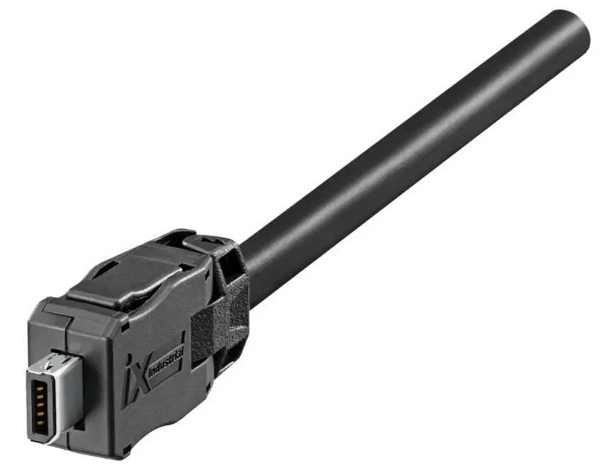 Produktfoto 1 von Hirose IX Buchse Kat. 6 Anschluss, 10-Port 2-polig Abgeschirmt Kabel Gerade