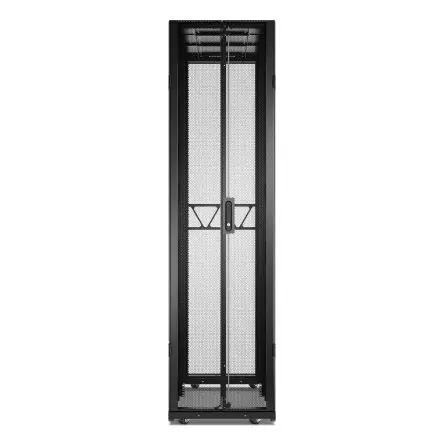 Produktfoto 1 von APC Serie NetShelter SX Gehäuse, 48 U, Stahl, Ges H. 2258 mm, Schwarz 1200 mm, 146.2 kg, 4-beinig 600 mm