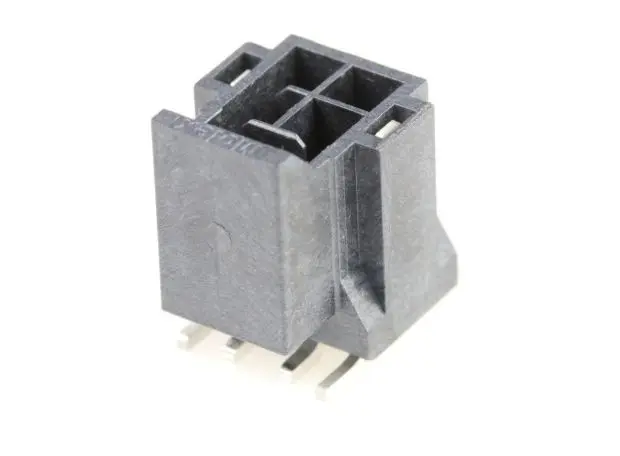 Molex 105429 Leiterplattenleiste Vertikal, 4-polig / 2-reihig, Raster 2.5 mm SMD, Kabel-Platine, Ummantelt