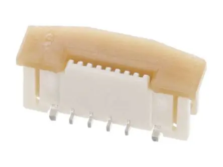 Produktfoto 1 von Molex 52559, Oberfläche Vertikal FPC-Steckverbinder, 8-polig / 1-reihig, Raster 0.5 mm, SMD