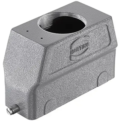 Produktfoto 1 von HARTING Han B Haube Einhebel 1, Kabel 24B Haube für obere Kabeleinführung, IP65, IP66, IP67