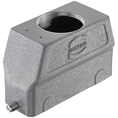 Produktfoto 1 von HARTING Han B Haube Einhebel 1, Kabel 24B Haube für obere Kabeleinführung, IP65, IP66, IP67