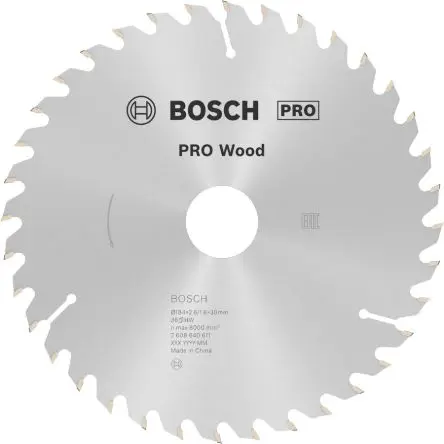 Produktfoto 1 von Bosch 36 Hartmetall Holz Kreissägeblatt, Ø 184 mm 1