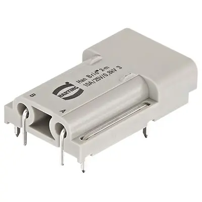 Produktfoto 1 von HARTING Han Brid Stifteinsatz Stecker, 2-polig 10 A, Anschluss