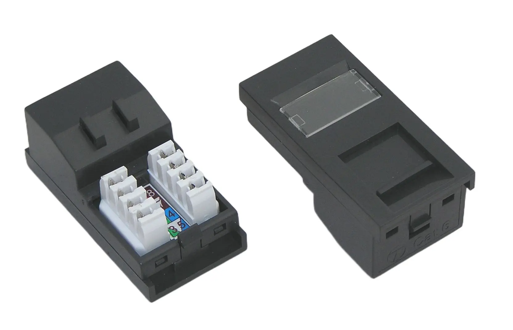 Produktfoto 1 von TUK Limited SJ Buchse Kat. 6 RJ 45 Modul, 1-Port 8-polig Ungeschirmt Blende Gerade
