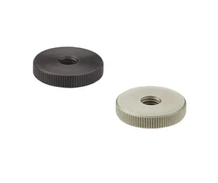 Produktfoto 1 von Ganter Feststellschraube Schwarz M8 Stahl x 8 mm Gerändelt, mit Mit Gewinde Ø 30 mm
