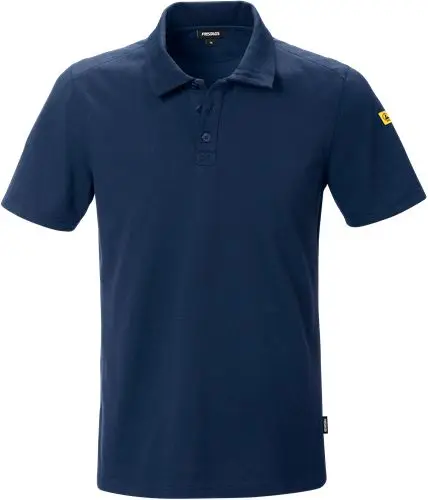 Produktfoto 1 von Fristads 7080 XPM Kurzarm Polohemd, Leitfähiges Gewebe, Baumwolle, Polyester Marine S