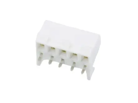 Molex 41815 Leiterplattenleiste gewinkelt, 5-polig / 1-reihig, Raster 3.96 mm Raster Durchsteckmontage, Kabel-Platine,
