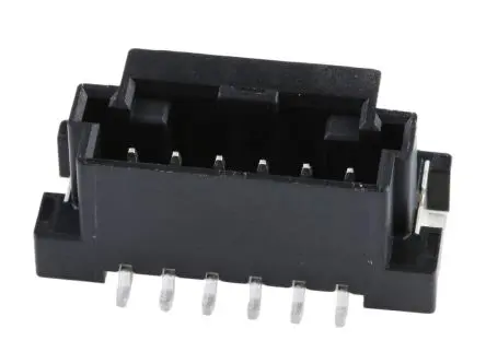 Produktfoto 1 von Molex 560020 Leiterplattenleiste Vertikal, 6-polig / 1-reihig, Raster 2 mm Raster Oberfläche, Kabel-Platine, Unisoliert