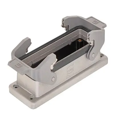 Produktfoto 1 von HARTING Han EMC/B Anbaugehäuse Doppelter Hebel 2, Hinten 24B Anbaugehäuse, IP66
