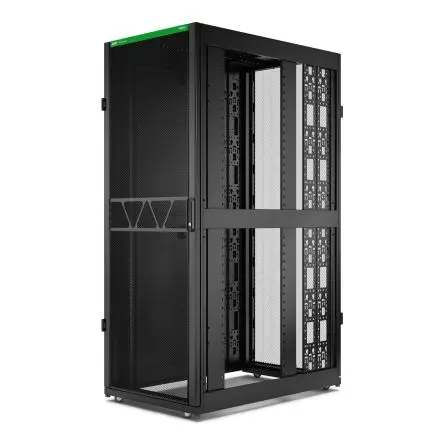 Produktfoto 1 von APC Serie NetShelter SX Gehäuse, 42 U, Stahl, Ges H. 1991 mm, Schwarz 1200 mm, 157.53 kg, 4-beinig 750 mm