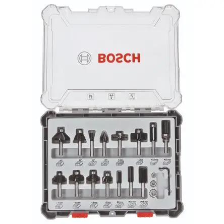 Produktfoto 1 von Bosch Fräser-Bitsatz 15-teilig