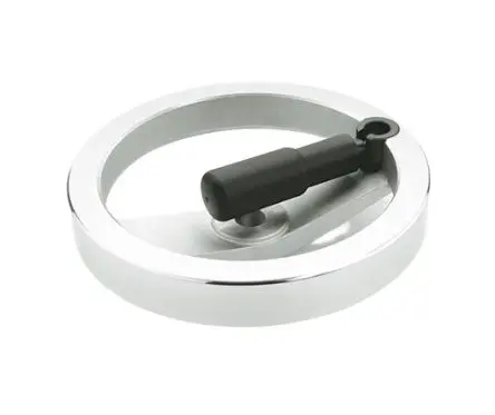 Produktfoto 1 von Ganter Speichen Handrad, Rad ø 125 mm, 12 mm, 18 mm Gebohrte Nabe, Rad Mat. Aluminium, Aluminium